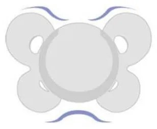 Cumlík Physio Comfort silikónový 6-16m chlapec - macko/líška 2 ks