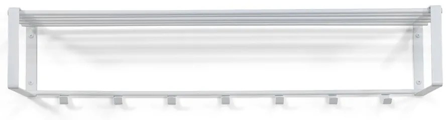 Biely kovový nástenný vešiak s poličkou 100 cm Rex – Spinder Design