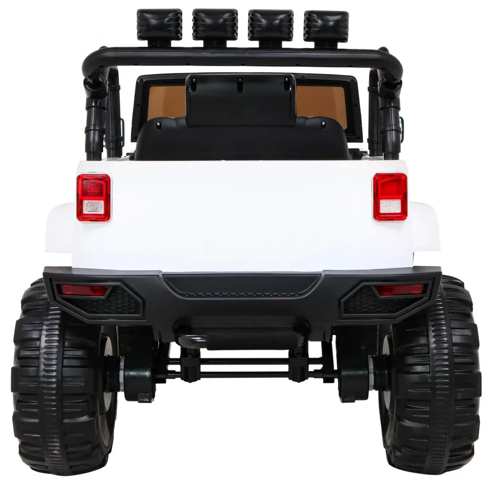 RAMIZ ELEKTRICKÉ AUTÍČKO JEEP ALL TERRAIN - NELAKOVANÉ - BIELE - 2 x 45W - 12V/7Ah - 2022