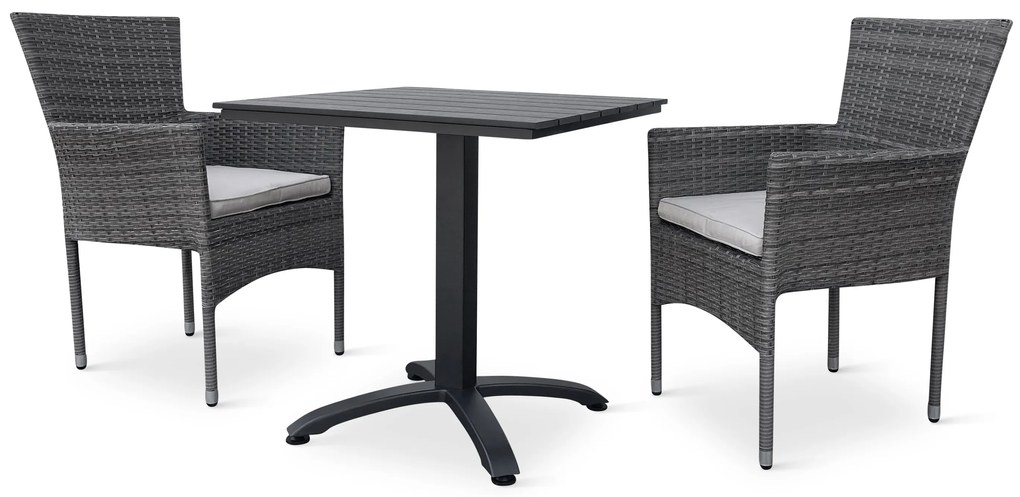 Noela Balkónový set Ristorante + 2x ratanové kreslo Bali PREMIUM