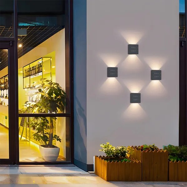 Brilagi -LED Vonkajšie nástenné svietidlo DOUBLERAY LINE LED/6W/230V antracit IP54