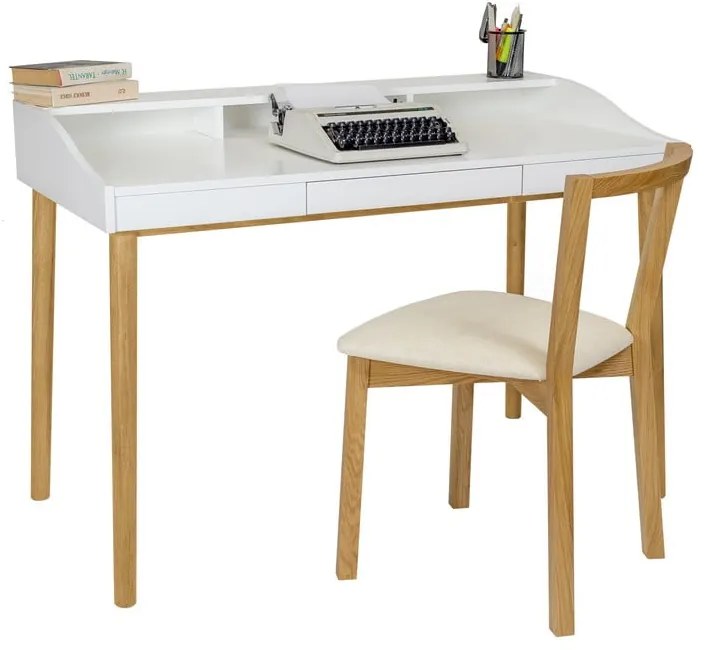 Pracovný stôl so sekretárom 60x120 cm Lindenhof – Woodman