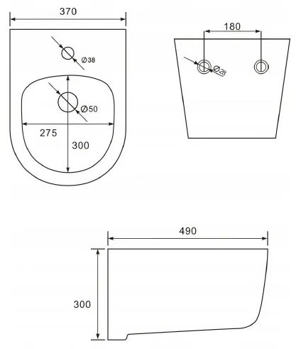 Mexen Carmen Rimless, závesná WC misa so sedátkom + bidet, biela, 30880400+35884900