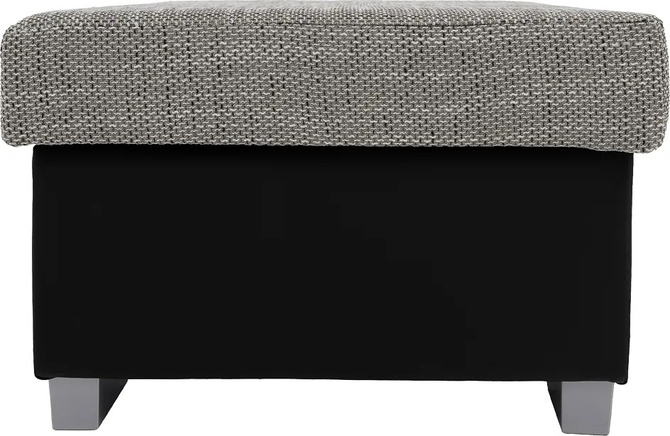 Taburetka T4 - sivá (Berlin 01) / čierna (Soft 11)