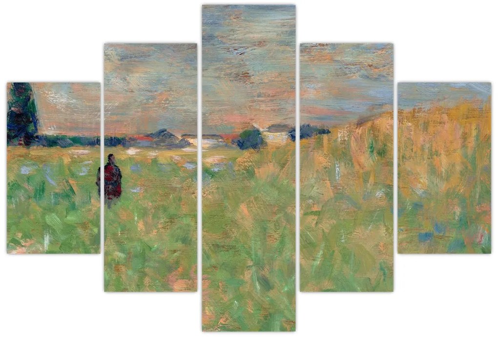 Obraz - Georges Seurat, A Summer Landscape, reprodukcia (150x105 cm)