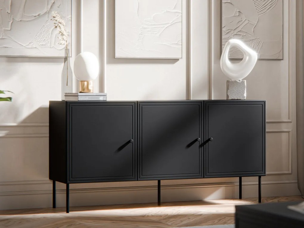 Komoda Gudzup Bis 150 3D, Farby: biela