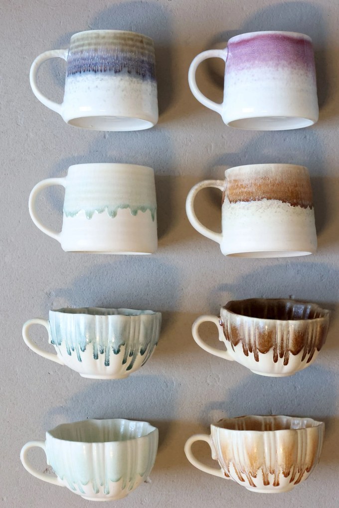 Hrnek s uchem z New Bone China porcelánu modrý – Ø11*6,5 cm