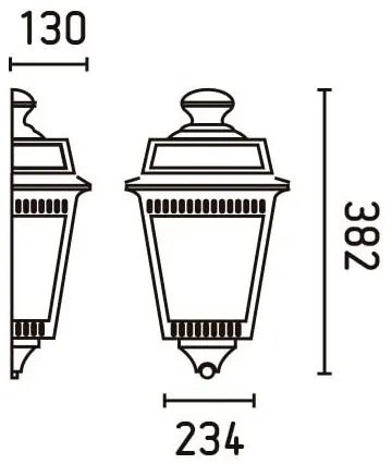 FARO 71424 - Vonkajšie nástenné svietidlo ARGOT 1xE27/100W/230V IP44