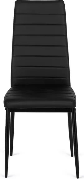 Stolička ROZZANO čierna ekokoža
