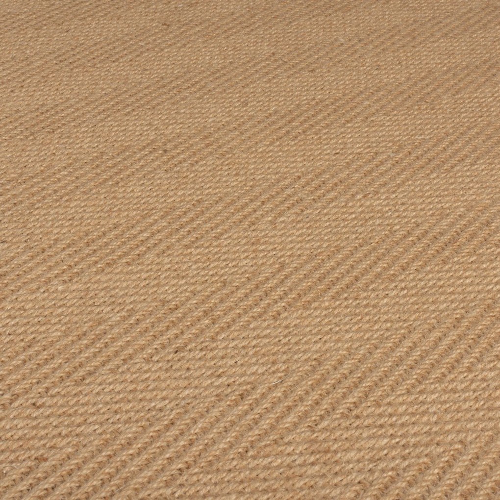 Flair Rugs, Kusový koberec Herringbone Border Kira Black, 160x230, béžová, chodba / predsieň