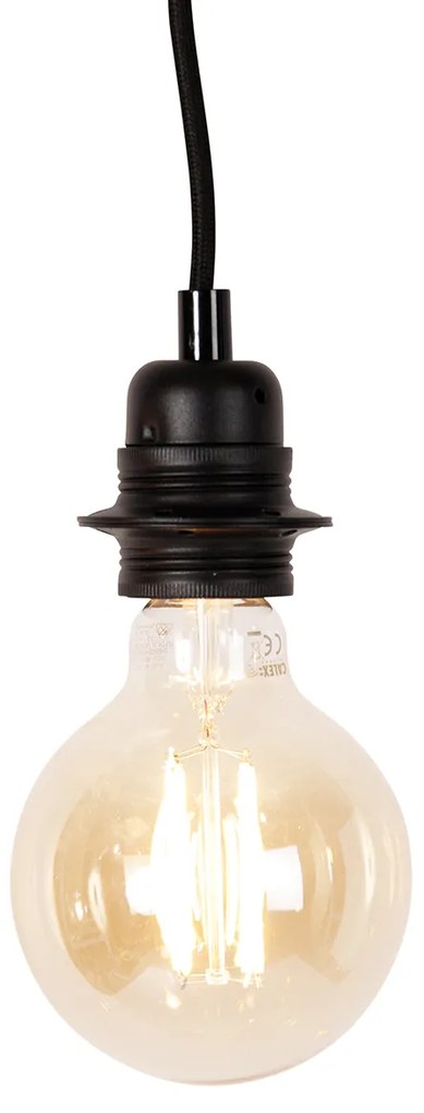 Inteligentné závesné svietidlo čierne s 5 svetlami vrátane Wifi G95 - Cava