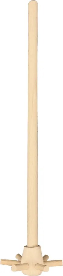 AMADEA Drevená metlička, masívne drevo, dĺžka 21 cm