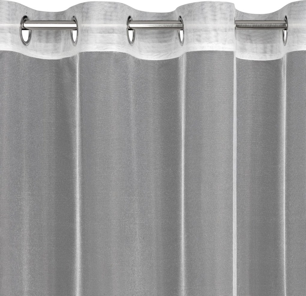 ZÁCLONA NA KRÚŽKOCH MAYA 300X145 CM BIELA