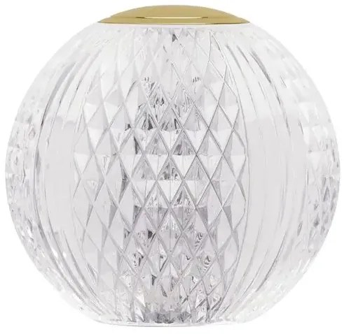 Rustikálna stolová lampa Brillante 9 zlaté