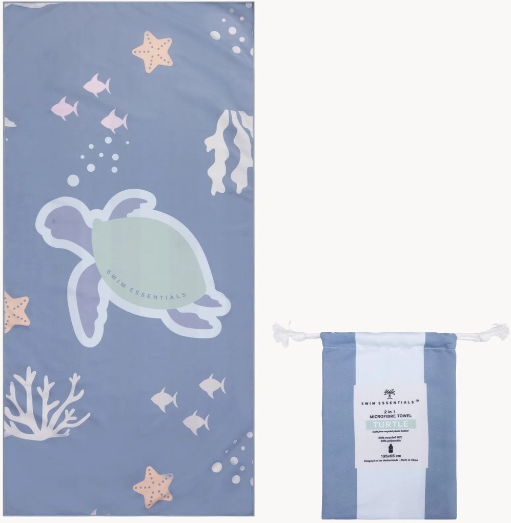 Detský plážový uterák Turtle