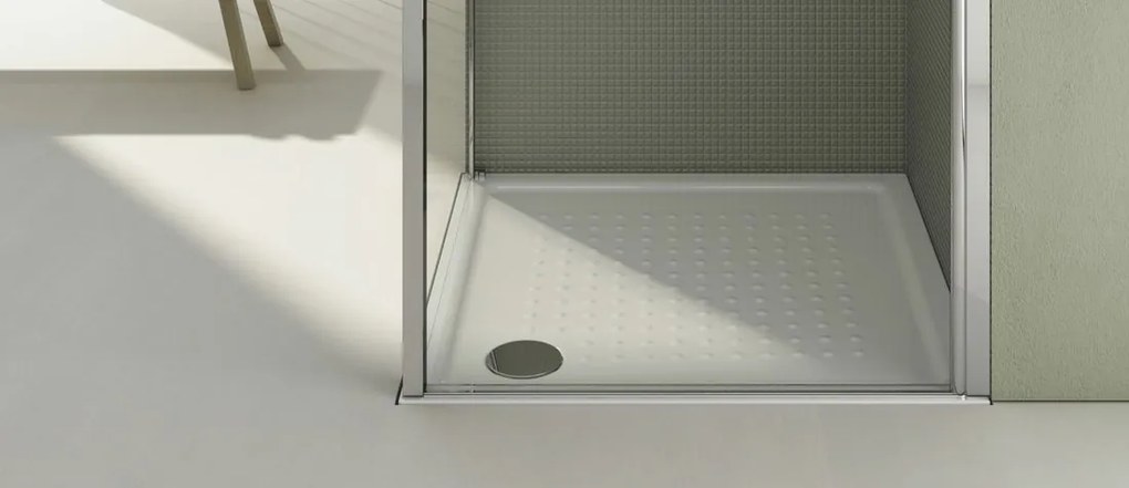 GSI GSI, Keramická sprchová vanička, štvorec 90x90x4cm, biela ExtraGlaze, 47090911