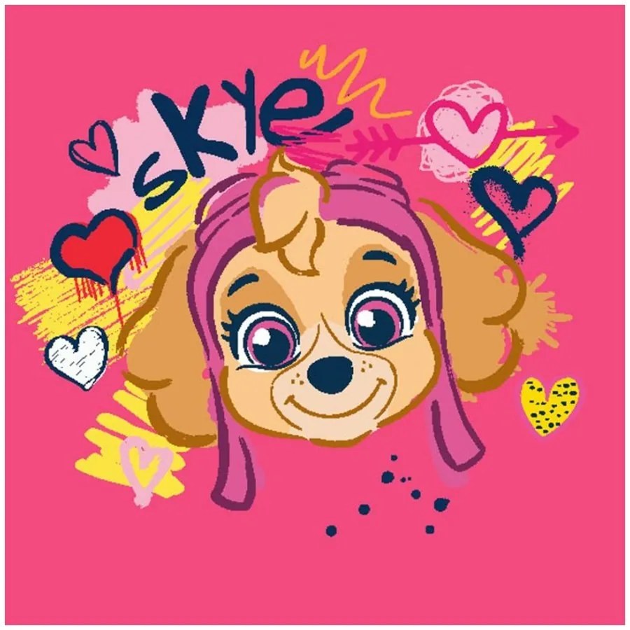 Detský / dievčenský magický uterák Tlapková patrola - Paw Patrol - 30 x 30 cm