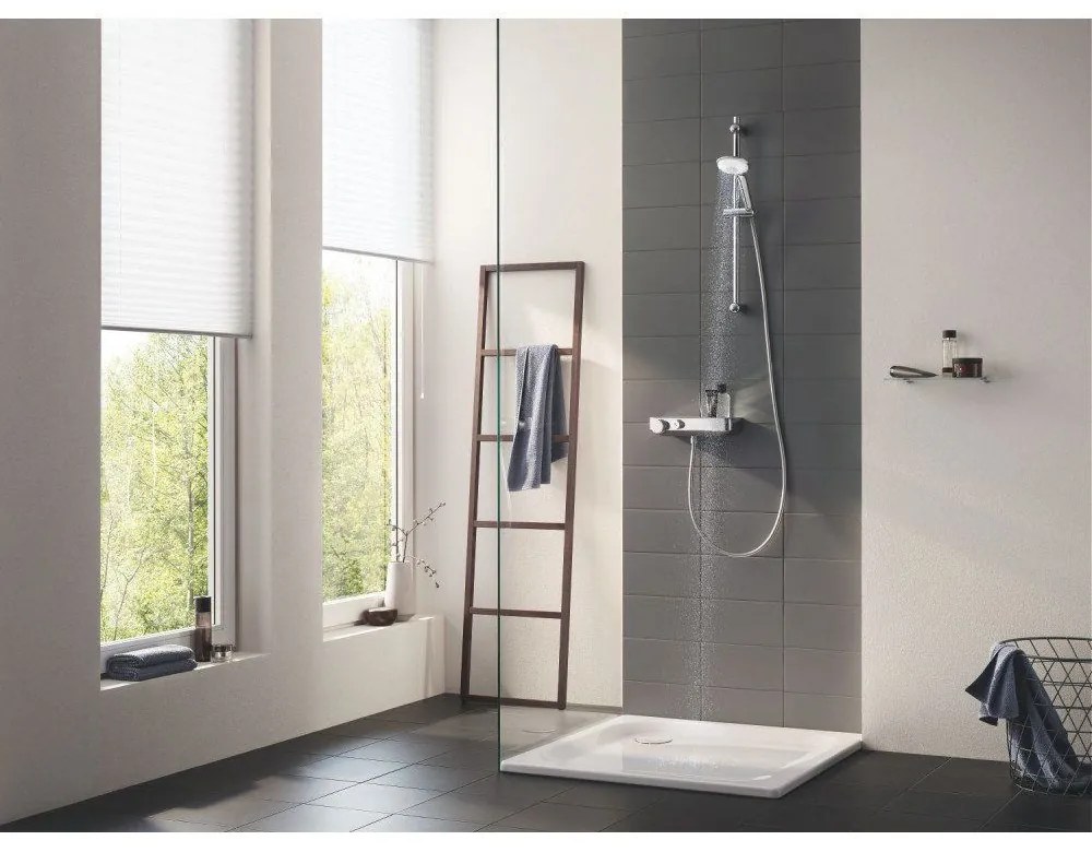 GROHE Grohtherm SmartControl nástenná termostatická sprchová batéria DN 15, so sprchovou súpravou (sprchová tyč 600 mm), chróm, 34720000