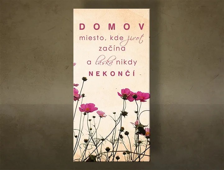 Obraz na stenu s textom