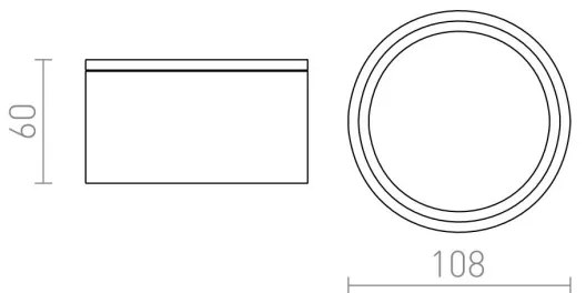 RED - Design Rendl - R10430 - Vonkajšie svietidlo MERIDO 1xGX53/11W/230V IP54
