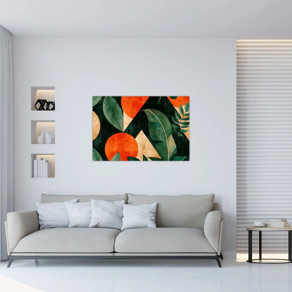 Obraz - Geometrické prírodné motívy II. (90x60 cm)