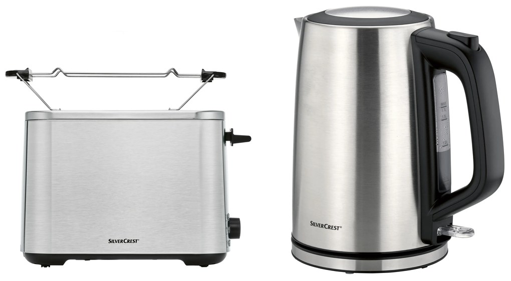 Silvercrest® Kitchen Tools Hriankovač STE 850 E1/Sote 850 E1 + Rýchlovarná kanvica Swke 3100 F1 (800008787)