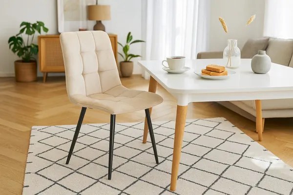 Jedálenská stolička LUXE béžová FAT2950