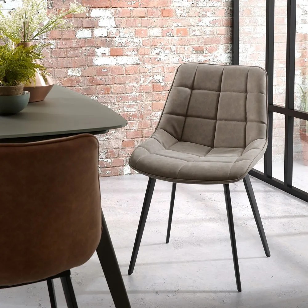 Béžovosivá jedálenská stolička Kave Home Adah