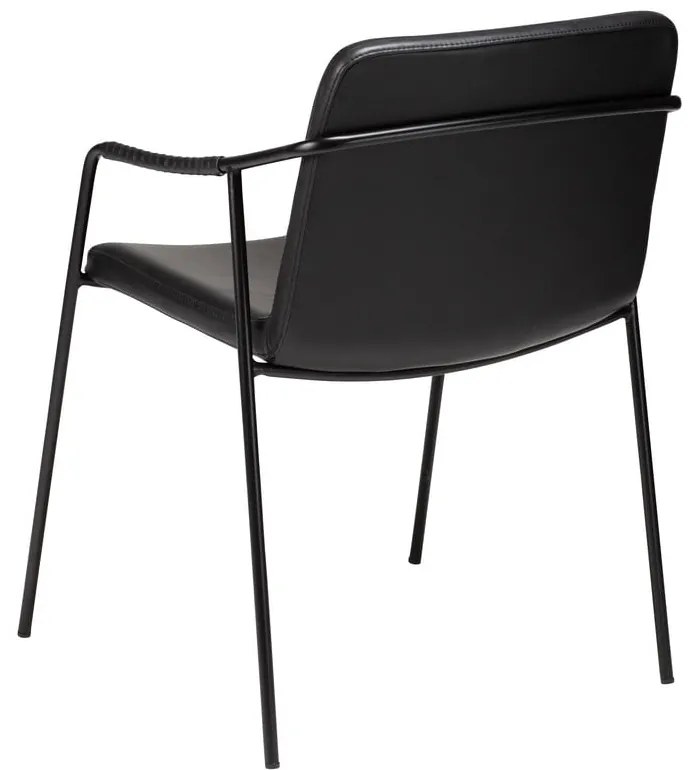 Čierna jedálenská stolička z imitácie kože DAN-FORM Denmark Boto