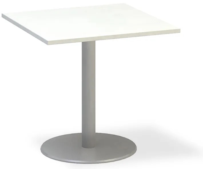 Konferenčný stôl ProOffice 80 x 80 x 74,2 cm, biela