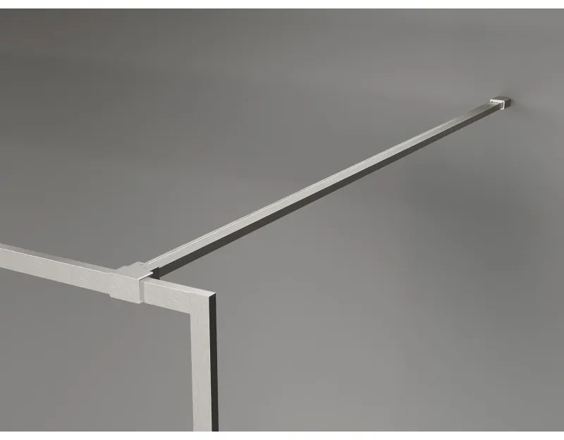 Mexen Kioto-F, sprchová zástena s rámom 120 x 202 cm, 8 mm sklo námraza, oceľový profil, 800-120-104-97-30