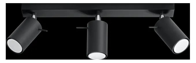 Čierne stropné svietidlo Sollux Ethno