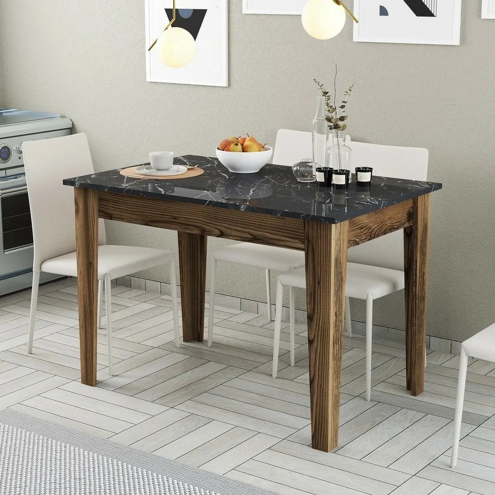 Jedálenský stôl Kiev Black and Walnut