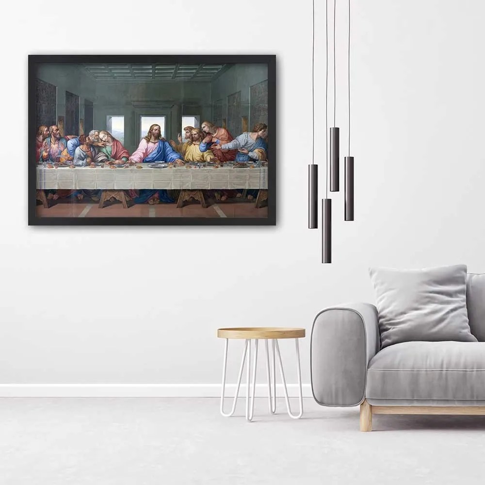 Gario Plagát Úryvok diela Posledná večera - Leonardo da Vinci, reprodukcia Farba rámu: Bez rámu, Rozmery: 60 x 40 cm