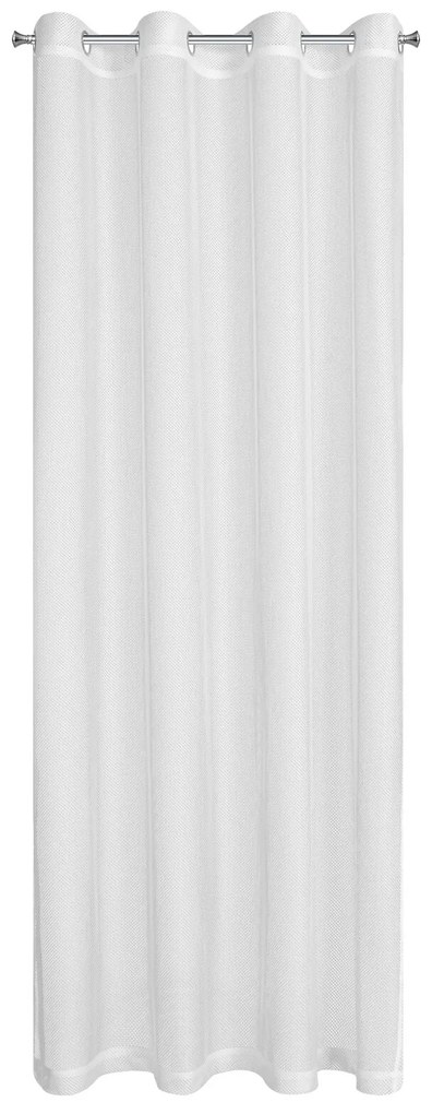 ZÁCLONA NA KRÚŽKOCH MEGI 140X250 CM BIELA