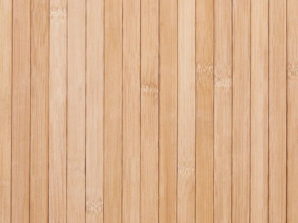Bambusový kôš s vekom svetlé drevo KALUTARA Beliani