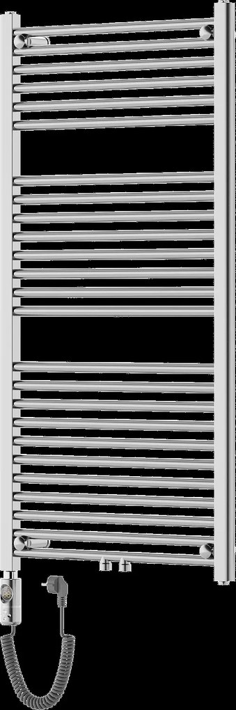 Mexen Mars, elektrické vykurovacie teleso 1200x600 mm + vykurovacia tyč 600 W, chrómová, W110-1200-600-2600-01
