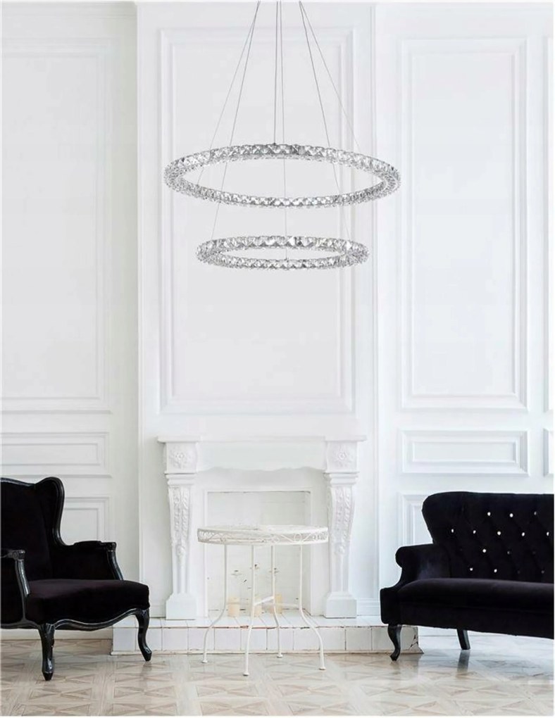 Nova Luce Nastaviteľné závesné krištáľové Led svietidlo Quentin Nv 9172518