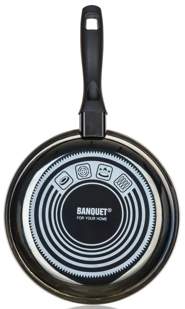 Banketová smaltovaná panvica METALLIC Black 24 cm,s nepriľnavým povrchom, 24 cm