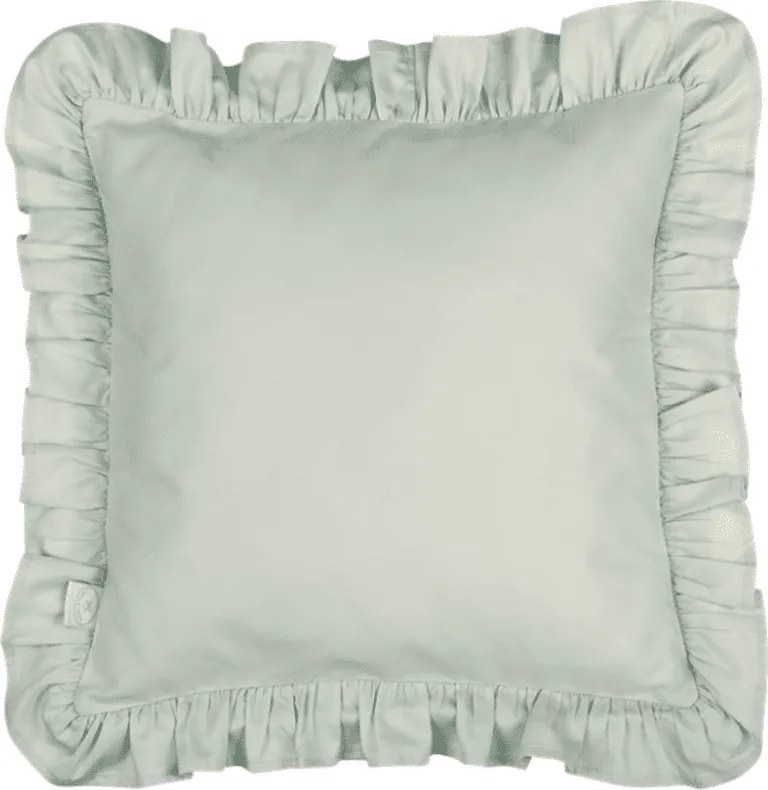 Vankúš s volánom púštne kapustová 40x40cm