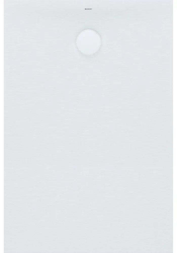 GEBERIT Olona obdĺžniková sprchová vanička z kamennej živice, 800 x 1200 x 40 mm, protišmyk, biela matná, 550.763.00.1
