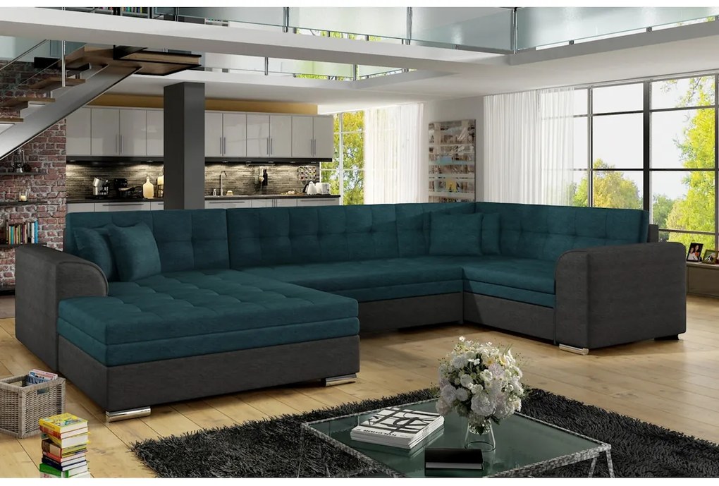 Rozkladacia sedačka do U DARINA, 340x73x190, sawana 21/soft 11, pravý roh