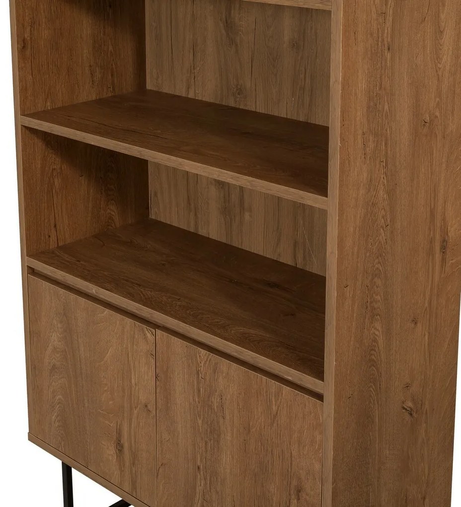 Knižnica Rea Black and Walnut