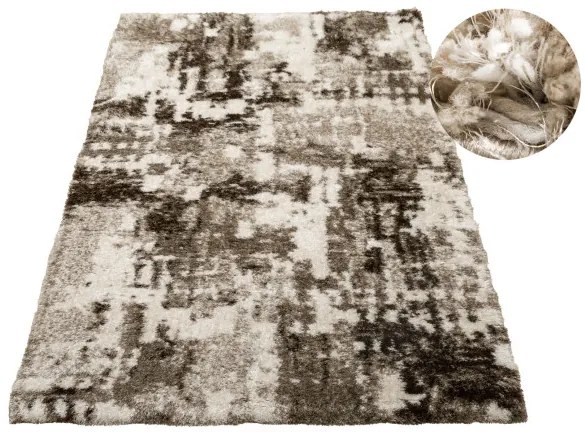 Koberec Shaggy Puffy P149 béžový / hnedý