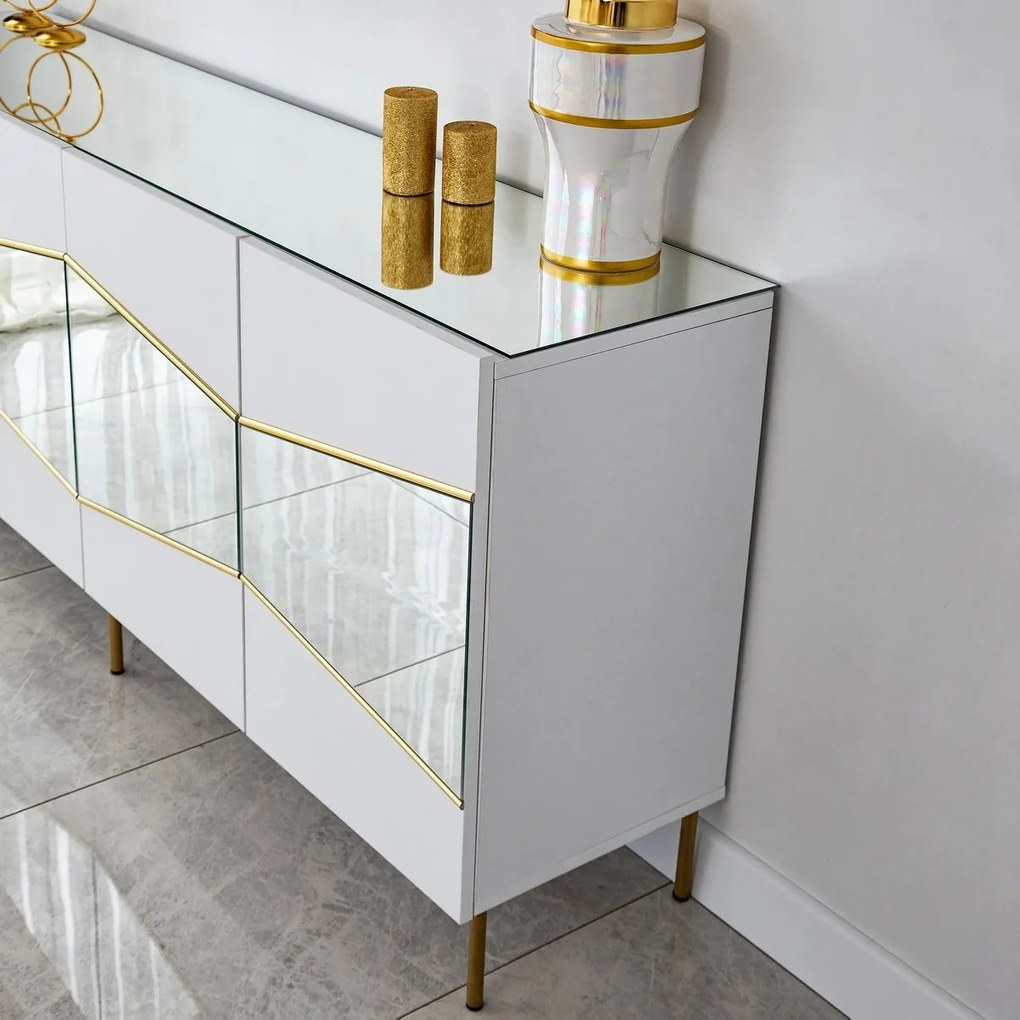 Skrinka Nice White and Gold