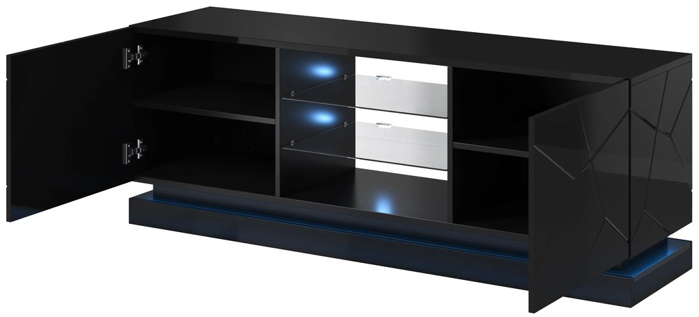 Cama Čierny stolík pod TV Qiu 160