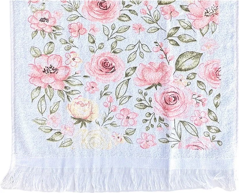 Kuchynský froté uterák s motívom kvetín - 40*66 cm