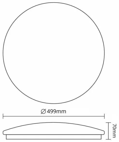 LED Stmievateľné stropné svietidlo OPAL LED/48W/230V 3000-6500K + diaľkové ovládanie