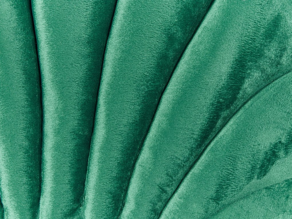 Zamatový vankúš 47 x 35 cm zelený CONSOLIDA Beliani