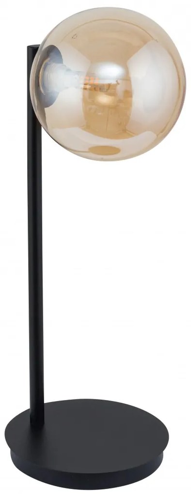 SIGMA Moderná stolná lampa ROMA, 1xG9, 25W, jantárové sklo
